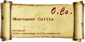 Obernauer Csilla névjegykártya